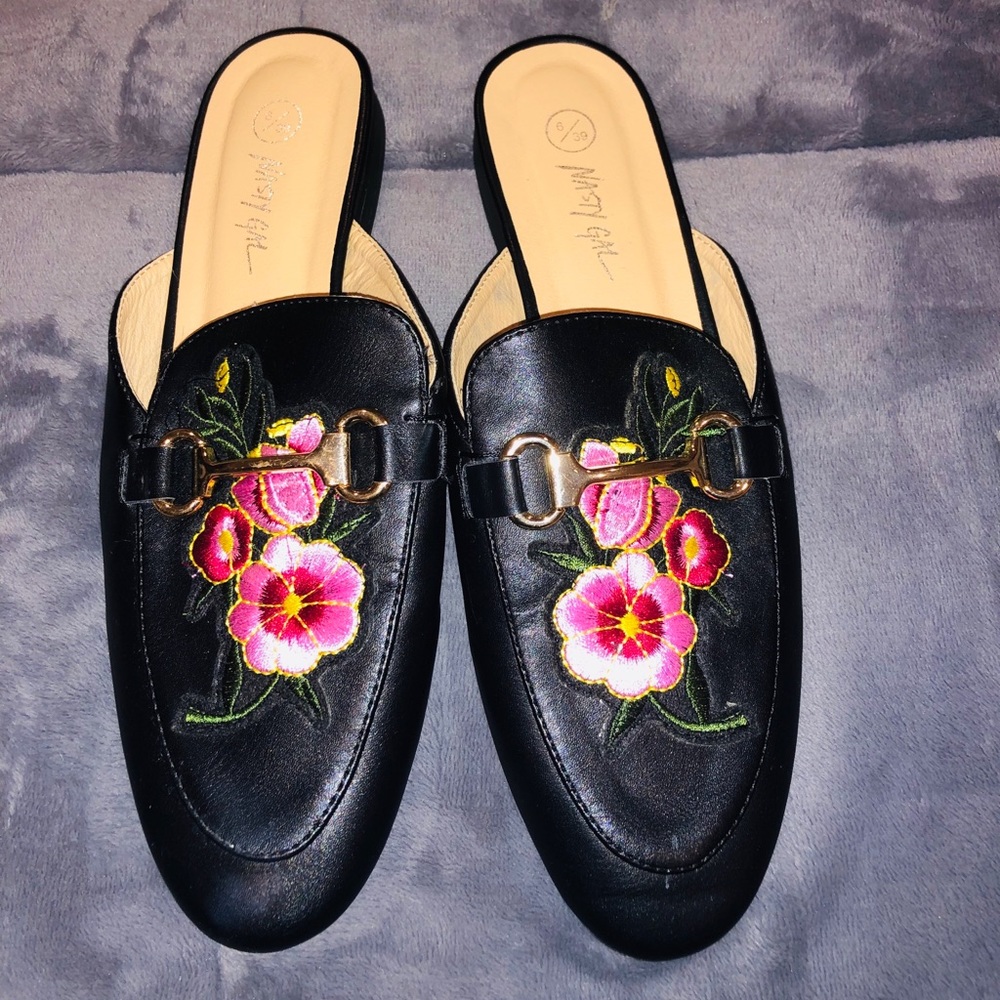 floral slippers